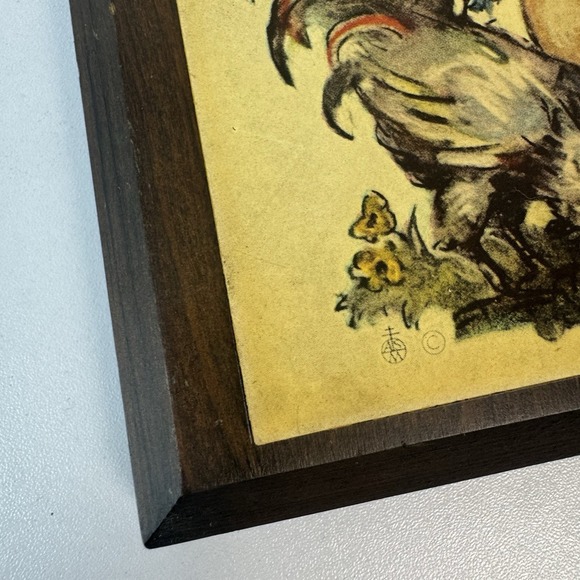 Vintage Hummel wall plaque girl‎ with chickens farmhouse cottagecore decor - Picture 5 of 16